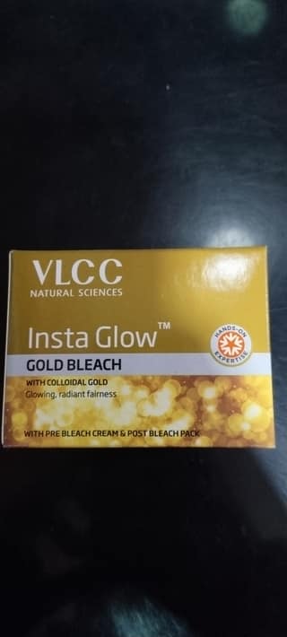 Vlcc Insta glowtm Gold bleach With colloidal gold
