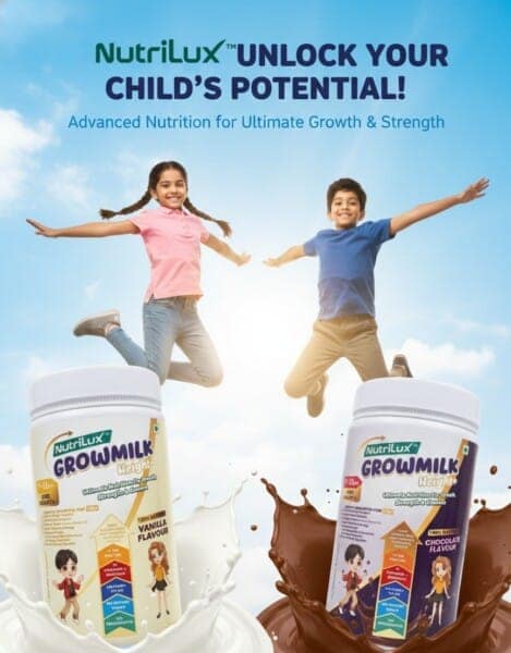 NutriLux Super Grow Chocolate Milk for Kids 7–12 Years for Height+ & Nutrition Support (100gm) view 2
