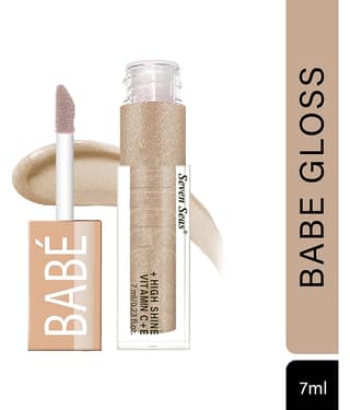 Seven Seas Babe Glittery Lip Gloss With High Shine Lip Color For Glossy Look (Pink)