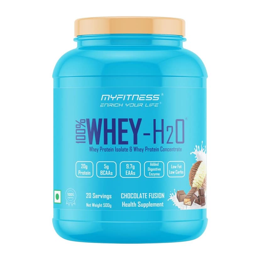 Myfitness Protein Powder 500g 1kg 2kg | 100% Whey H2O | 80% Protein Per Serving | Isolate & Concentrate Blend | Added Digestive Enzymes | Whey Protein Powder