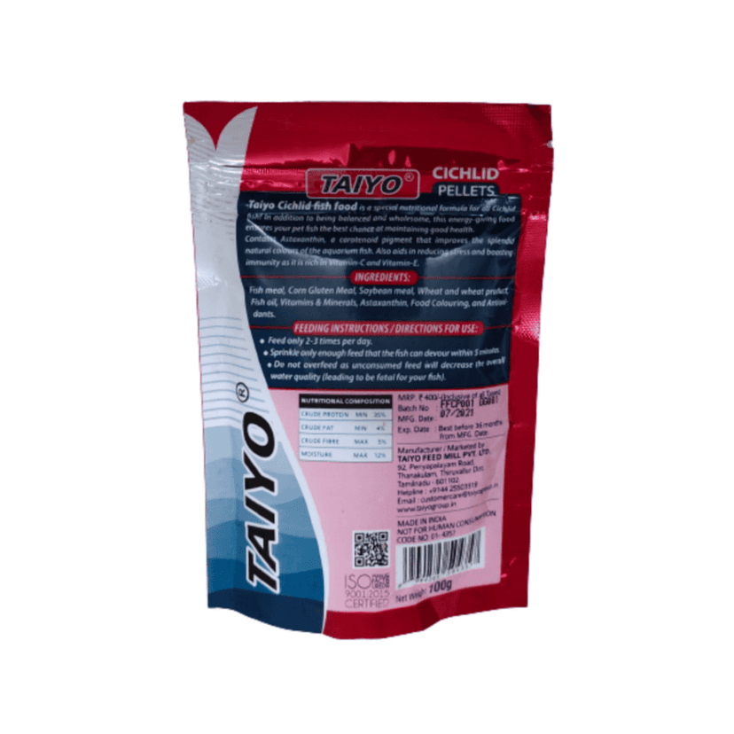 PS TRADER 100 g TAIYO CICHLID PELLET Special Nutritional For All Cichlid view 2