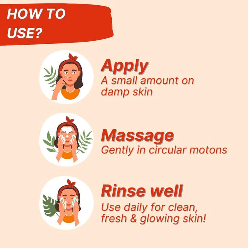 HealthBest Kids Face Wash 100ml with Organic Strawberry - Natural, Non Toxic & Safe - For Normal, Oily & Combination Skin - Tear-Free, Paraben-Free, SLS-Free - Nourishing & Brightening Daily Cleanser view 7