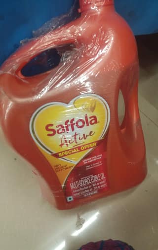 Saffola Active Blended Edible Vegetable Oil 5 L Jar