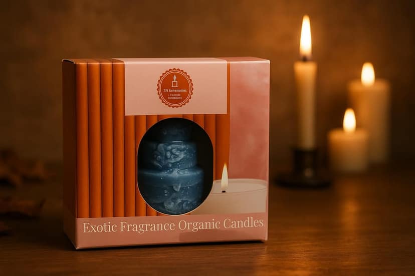 SS Enterprise Organic Soy Wax Cake Shape Designer Candles, Scented Aromatic Fragrance, Smoke-Free, Birthday Cake Candles, Pack of 1 view 2