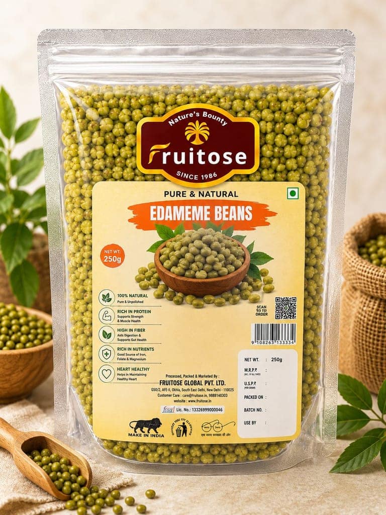 Fruitose Pure & Natural Edameme Beans, 250g view 2