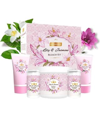 Richfeel Lily & Jasmine Bleach 1 Time Use Facial Kit For Normal Skin Fruit 320 ( Pack of 1 )