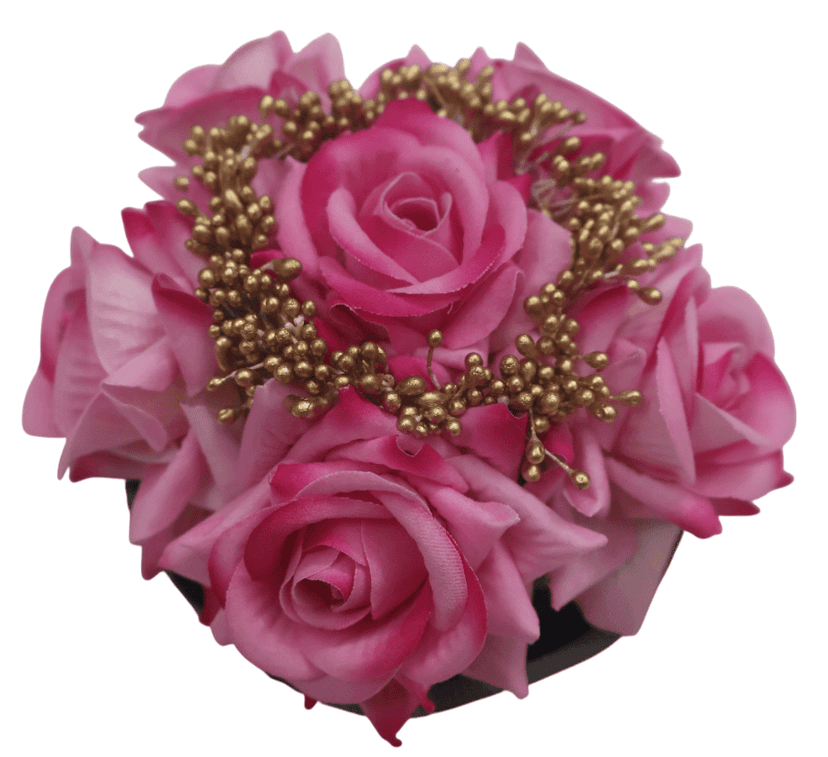 Pink Rose Flower Hair Accessory - Elegant Floral Hair Clip view 2