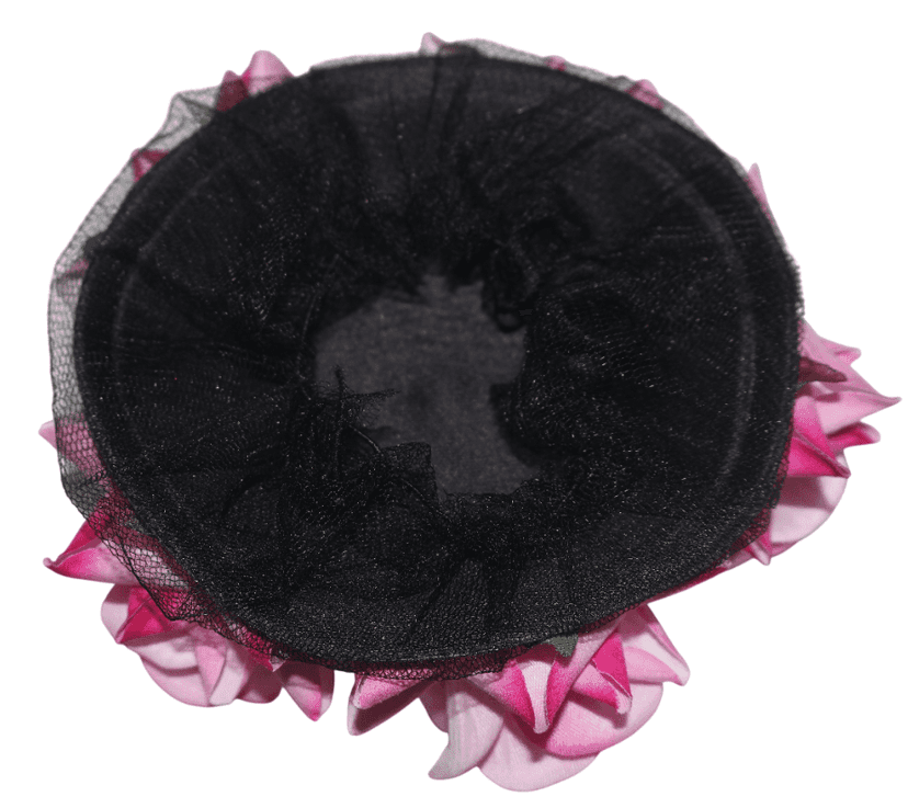 Pink Rose Flower Hair Accessory - Elegant Floral Hair Clip view 3