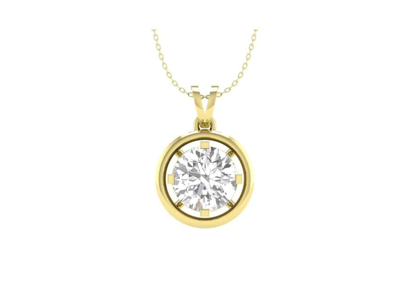Gold Aureole Round Necklace