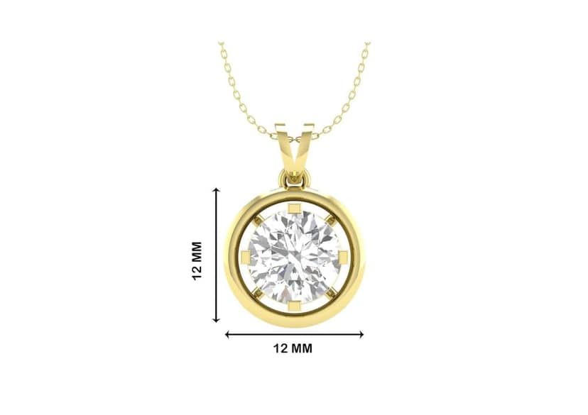 Gold Aureole Round Necklace view 10