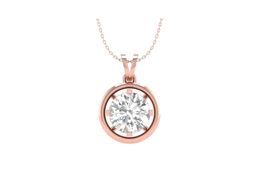 Gold Aureole Round Necklace view 8