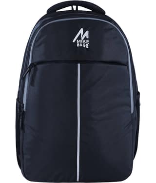 mikebags 37 Ltrs Black Polyester College Bag
