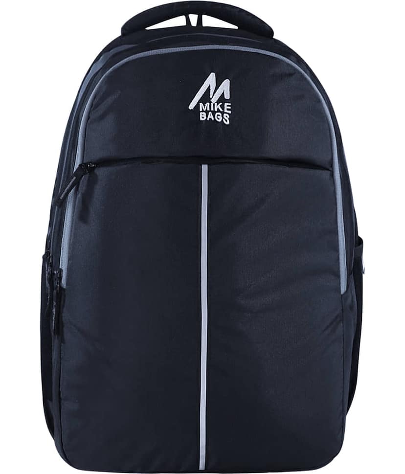 mikebags 37 Ltrs Black Polyester College Bag