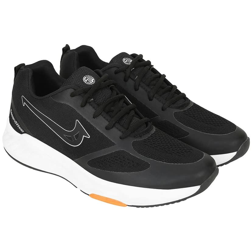 SeeandWear Velocity Sports Running Shoes For Men (Black) view 2