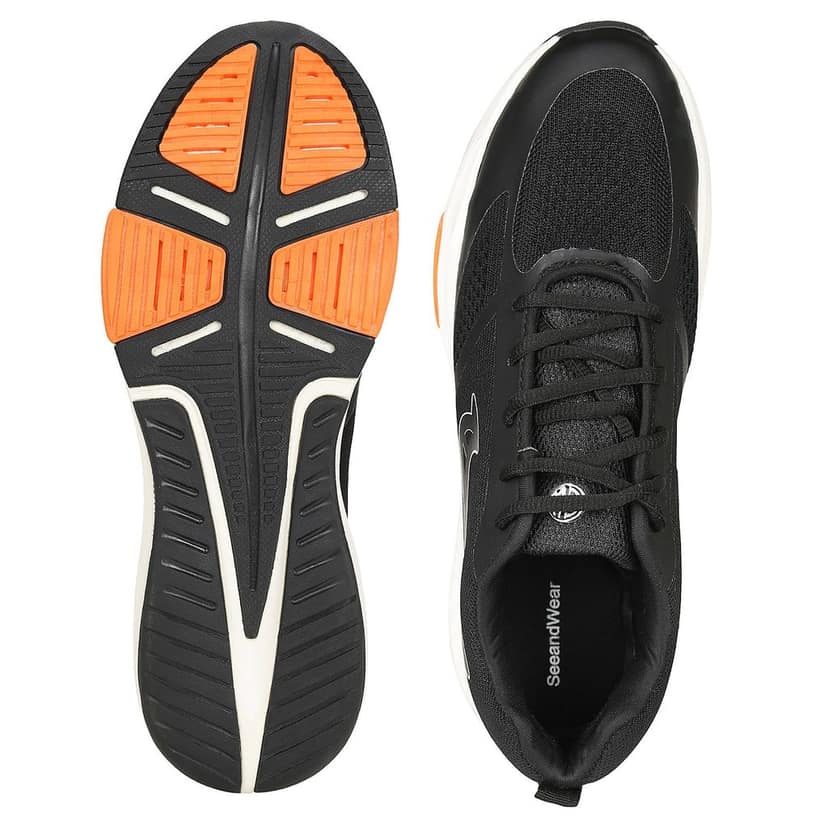 SeeandWear Velocity Sports Running Shoes For Men (Black) view 5