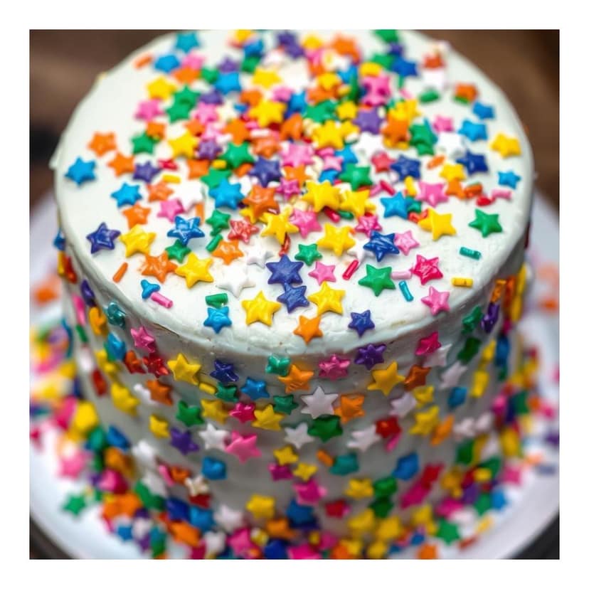 foodfrillz Edible Star Shaped Cake Sprinkles, 100 g, Sprinkles for Cake Decorations & Toppings view 2