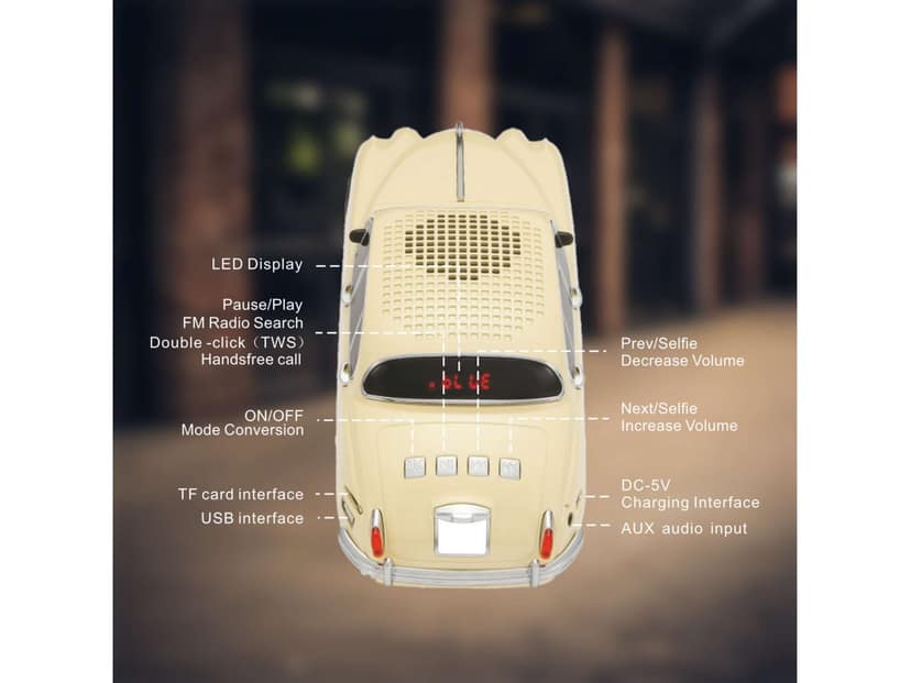 Unix Jagaur MK2 Vintage Speaker - Cream view 2