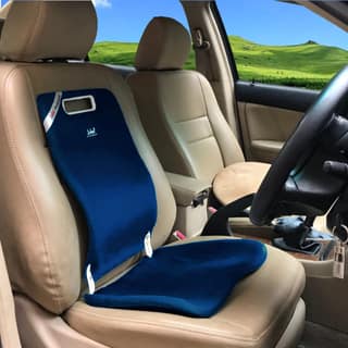 Sabar Orthopaedic Lumbar Back Support Add-on for Office Chair & Car Seat BACKGUARD 3090 XC | Adjustable Backrest with Pelvic Stabilization (Blue)