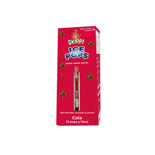 Cola Flavor Skippi Natural Ice Pop, Pack Of 12 Ice Pops