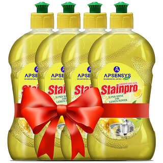 APSENSYS CARE STAINPRO Lemon Dish Wash Gel 500ml (Pack of 4)