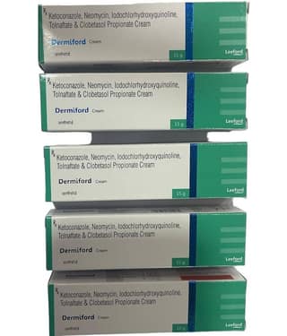Dermiford Face Cream 15 Gm (Pack Of 5)