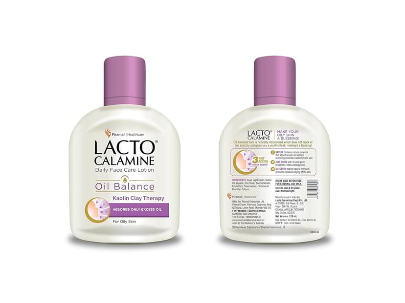Lacto Calamine Oil Balance Kaolin Clay Therapy Daily Face Care Lotion For Oily Skin 60Ml view 2