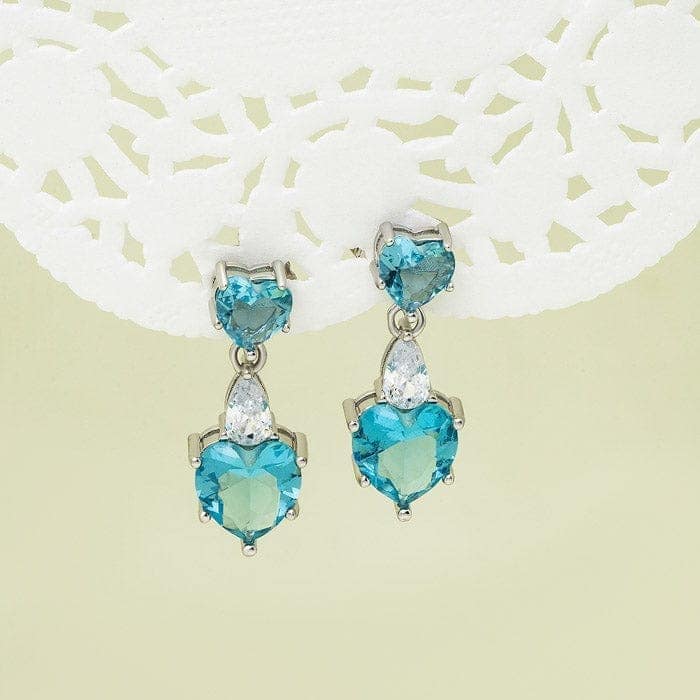 Silver Oceanic Waves Earrings view 3