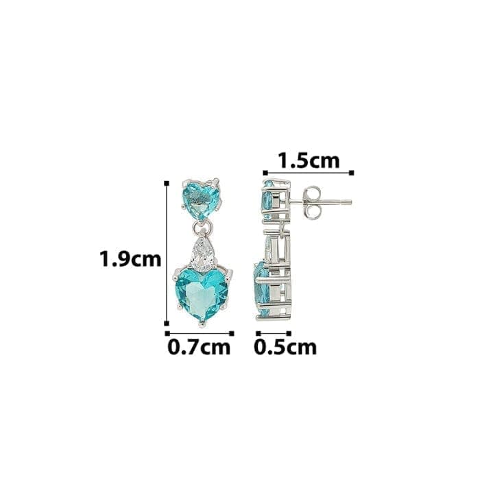 Silver Oceanic Waves Earrings view 4