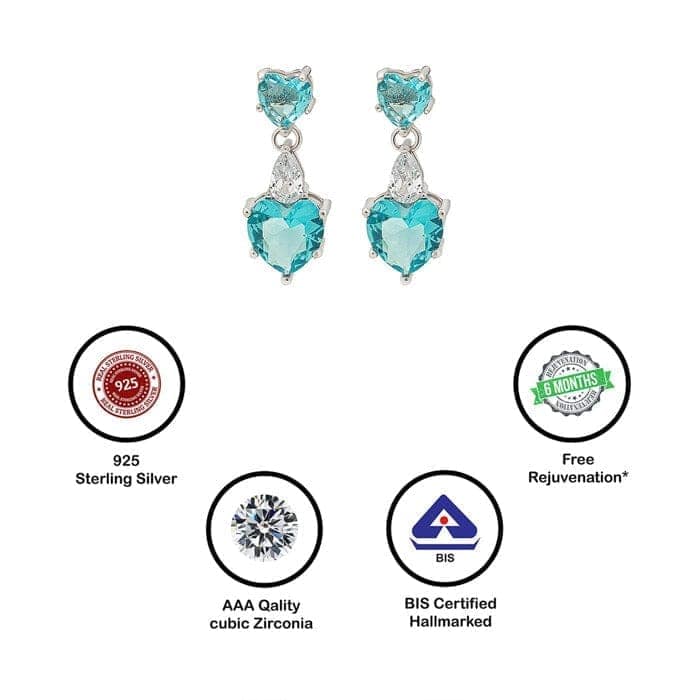 Silver Oceanic Waves Earrings view 7