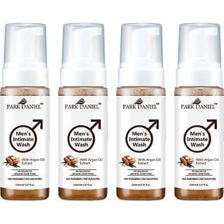 PARK DANIEL Men's Intimate Wash Maintain Ph Balance with Argan Oil Extract Pack 4 of 150ML (4 x 150 ml)