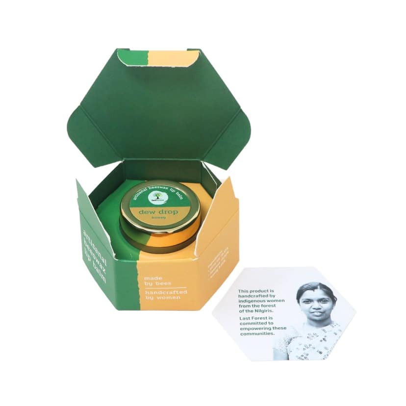 Last Forest Beeswax Natural Lip Balm for Men & Women 5g | Organic & Natural | Non-sticky | 24 Hrs Lip Moisturizer For Dry And Chapped Lips | SPF with Vitamin A | Nourish & Protect (Honey) view 3