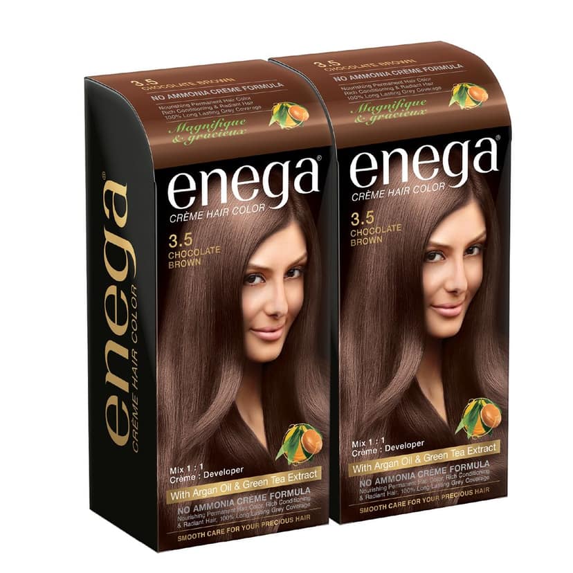 Enega No Ammonia Chocolate Brown Hair Color Cream 120ml