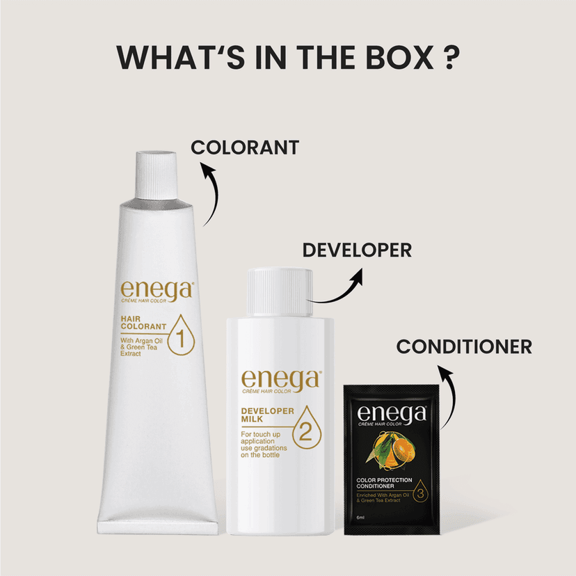 Enega No Ammonia Chocolate Brown Hair Color Cream 120ml view 9