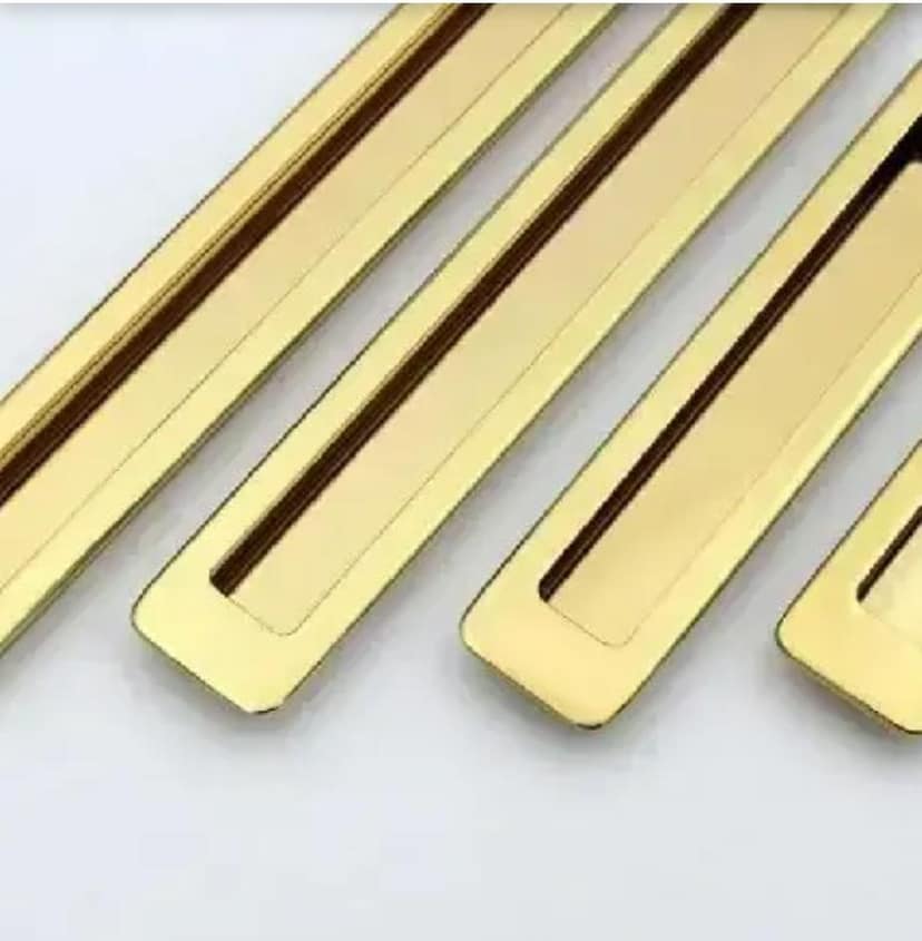 Adison Stylish Gold Handles Pack Of 2 Stainless Steel 192mm For Wardrobe Doors view 2