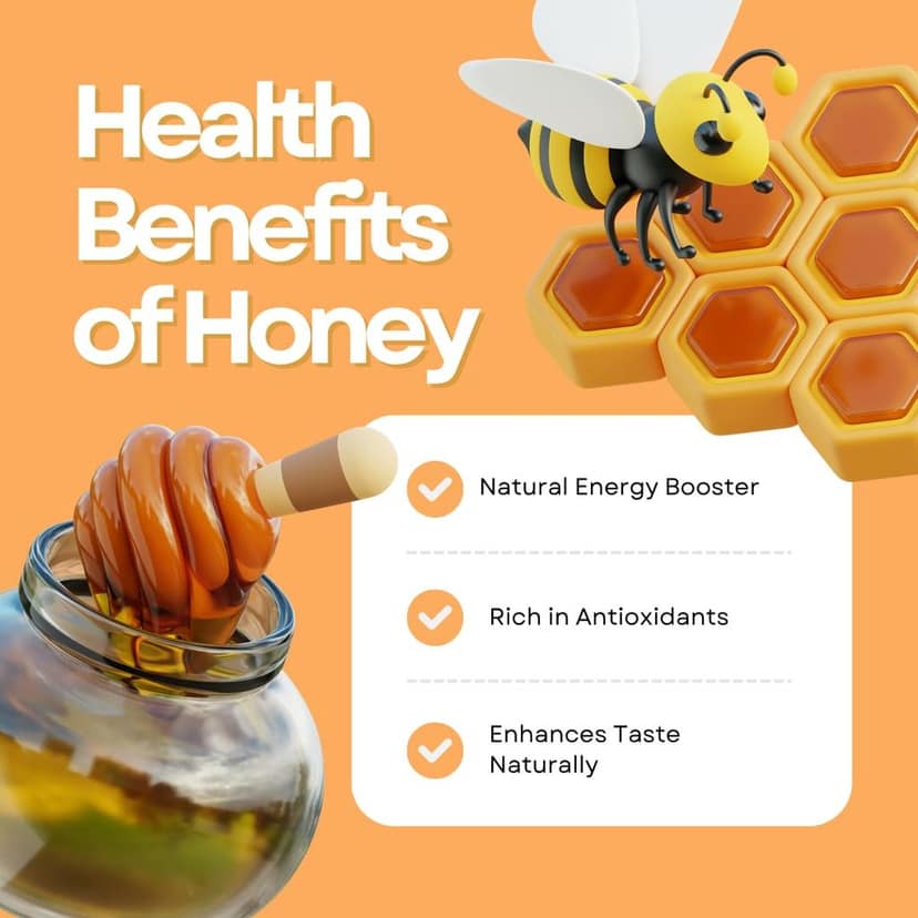 Organic Nation Kashmir Honey 325g � 100% Pure, Unprocessed & Raw | Natural Immunity Booster | No Added Sugar | Rich in Antioxidants view 5