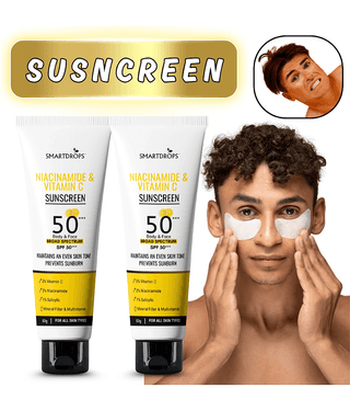 Smartdrops SPF 50 Sunscreen Cream For Dry Skin ( Pack of 2 )