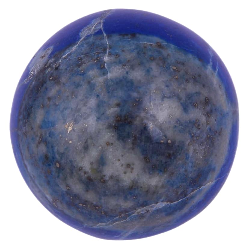 Lapis Lazuli Ball Healing Crystal Handcarved Crystal Stone Sphere Ball, Polished Feng Shui Crystal Ball for Reiki, Healing, Vastu(KI_72) by Krishna Impex view 2