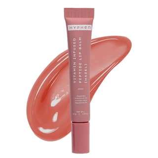 Hyphen Tinted Lip Balm - Hazel | 1% Vitamin E, 2% Squalane & Peptides | Brightening Lip Balm for Dark Lips | 24h Moisturization & Hydration for Dry & Chapped Lips - 10 g, Brown Hyphen Tinted Lip Balm - Hazel | 1% Vitamin E, 2% Squalane & Peptides | Brigh