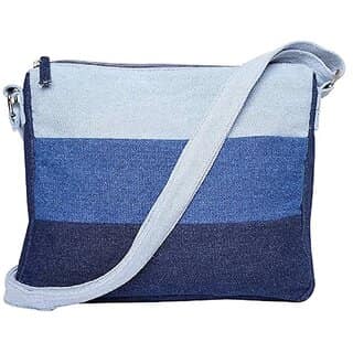 The Purani Jeans Side CrossBody Sling Bag for Women Stylish Latest Girls Handbag New Denim Adjustable Shoulder Strap