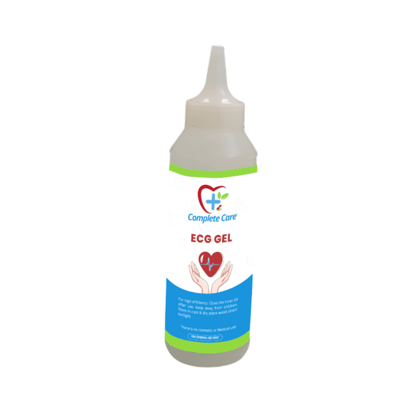 Complete Care ECG Gel, High Conductivity, Skin Friendly & Ultrasound Compatible, Electrocardiography, Physio & Therapeutic Purpose Gel