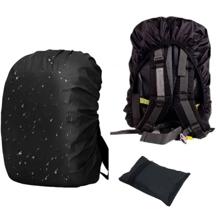 Waterproof Backpack Rain Cover with Pouch, Elastic Adjustable view 3