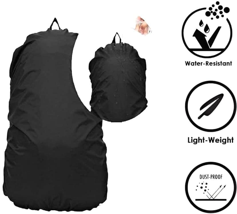 Waterproof Backpack Rain Cover with Pouch, Elastic Adjustable view 8
