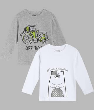 ETCHED DESIGN Pack of 1 Boys Cotton T-Shirt ( Multicolor )