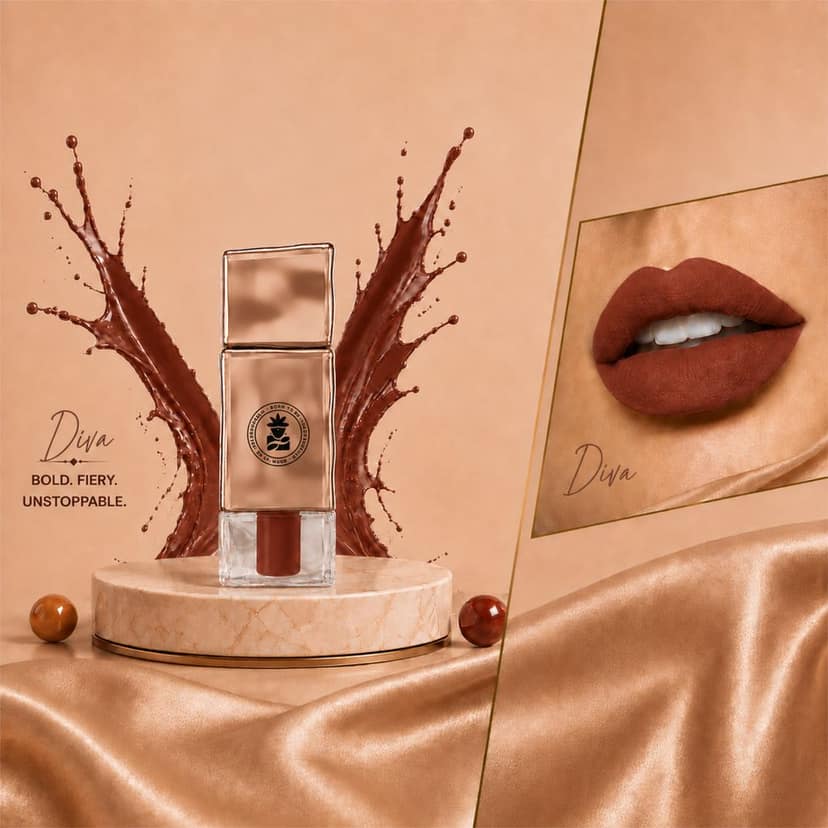 BOBI Velvet Matte Liquid Lipstick, Shade_12 DIVA (2.5 ml) view 2