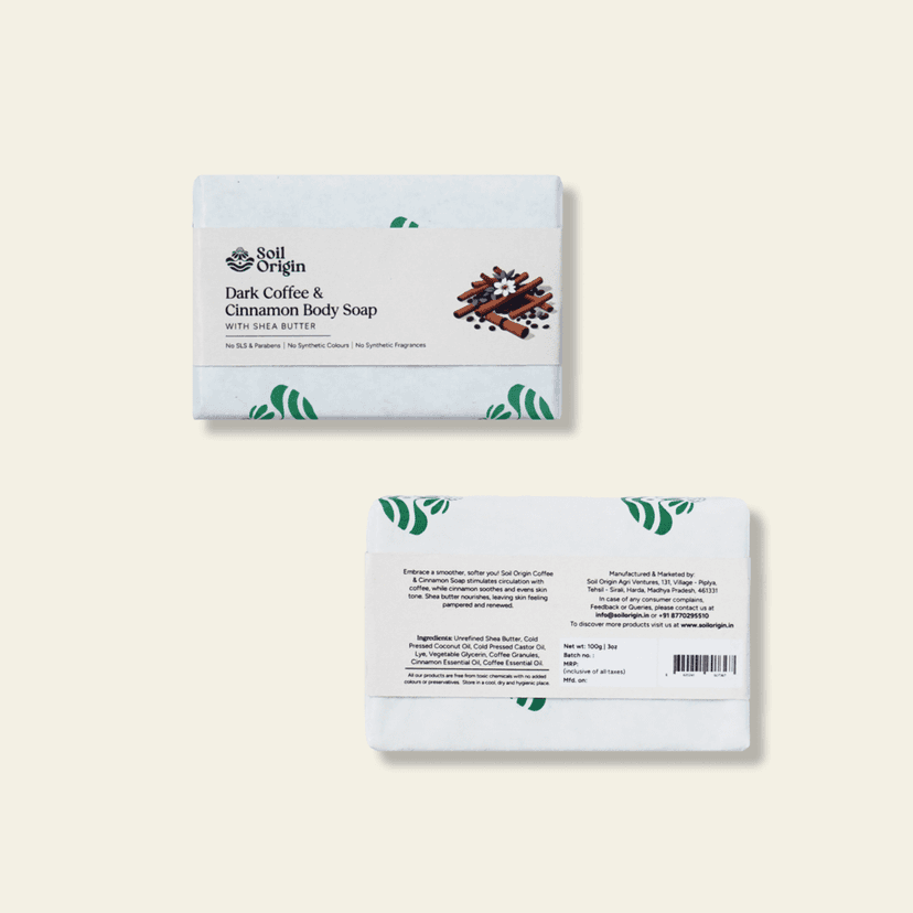Handmade Body Soap Combo - Green French Clay, Charcoal Lemongrass, Coffee Cinnamon view 2