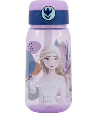Gluman Disney Frozen Sippy Water Bottle for Kids with Flip-Top Closure - 510ml