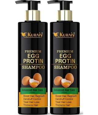 KURAIY EGGPROTEIN SHAMPOO FOR SMOOTH & SHINY HAIR 200ML PACK OF 2