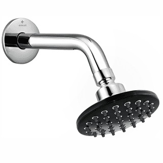 Enicet 5 Inch Shower with Arm and Flange, luxury Chrome Plated, Brass Arm and Flange