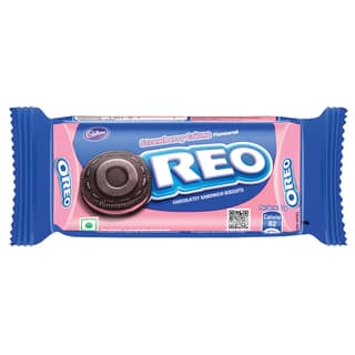 Cadbury Oreo Strawberry flavour Cookie Sandwich Cream Biscuit, 43.75 g