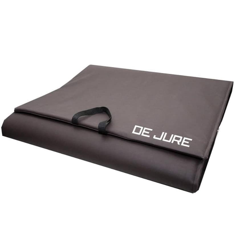 De Jure Fitness Leatherette Yoga Mat, Foldable yoga mat, Professional Yoga Mat for Exercise, Fitness & Meditation with Carrying Strap for Men & Women 10 MM